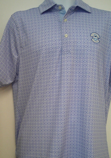 F&G GRIFFITH PRINT JERSEY  - (N31510 Blue print on White )