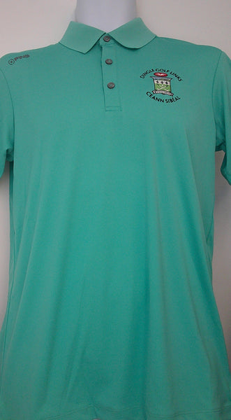 Green Polo Shirt - PING -Aquarius (PO3464-A40-SS23)